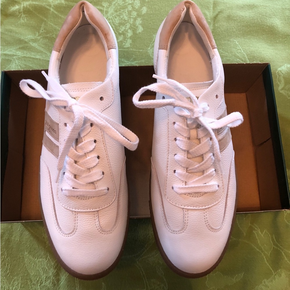 New never worn, Paul Green Tilly sneaker, white sabbia combo size 10